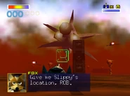 Fox asks ROB for Slippy's location.