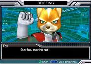 Fox orders Star Fox to move out.