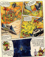 The Great Fox leaves Titania in the Star Fox 64 manga.