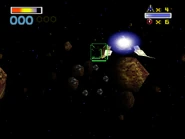 Heading into the asteroids.