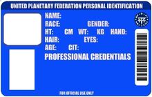 Id card blank