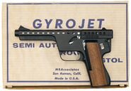 Real-world 13mm gyrojet pistol