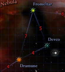 Trade routes to Dramune system