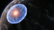 Mark IX explosion within the Ori Shield.