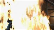 The Prior engulfed in flames. From the Stargate SG-1 Season 9 episode, "Origin".
