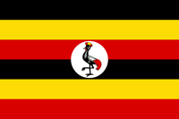 The flag of Uganda