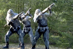 Wraith drones in their armor.