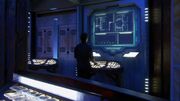 Aurora-class battleship auxilary control room