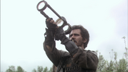 Torrell using a telescope to observe AR-1's Puddle Jumper.[3]