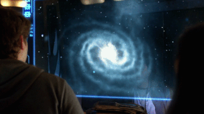 A portion of 's path through the universe.