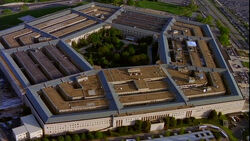 Aerial view of the Pentagon.