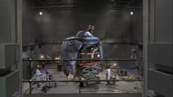 A Death Glider being studied in Area 51