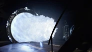 The unstable vortex of Destiny's Stargate.