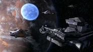 Ha'taks and the Prometheus over Kallana