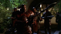 A necropolis guard without a helmet