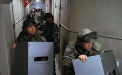 Guards headed to the gate room.