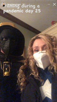 Cameron and Brec Stargirl S2 BTS during Covid19 pandemic 01