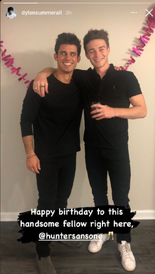 Dylan Symmerall wishing Hunter a Happy BDay S2BTS01