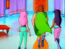 Drake with Tamara and Fallon in "Jewel Quest, Part I"