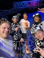 Charlie Russell (left), Dante Hutchinson (right), Jamie Addison (bottom)