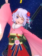 New Year's Tika model face view.