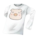 Long-sleeved Pig Shirt.