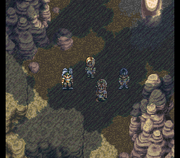 The group first arriving on Planet Styx.