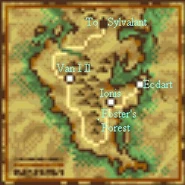 Southern continent map in Star Ocean.