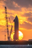 SN15 in sunrise a couple of days after landing