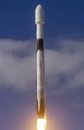 A Falcon 9 in flight