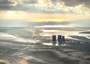Starbase as seen from the air looking