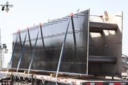 First wall piece for the flame trench delivered on 20 March 2025. c Starship Gazer