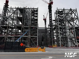 Gigabay during its construction in January 2026 ©NSF