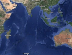 Indian Ocean Splashdowns map image