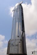 S35 during roll to launch site for stacking