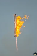 Booster 14 landing burn during flight 7