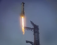 Booster catch. c SpaceX