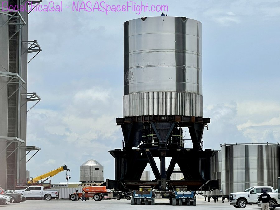 SpaceX conducted a pressure test on a Starship dome tank at Boca Chica