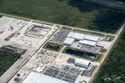 First parts of a new tower at the Robert's Raod facility