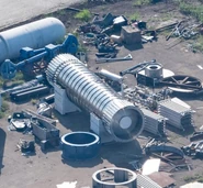 The test tank at the McGregor Scrapyard