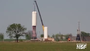 The test tank during a cryo shell lift