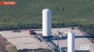 The test tank covered by a cryo shell