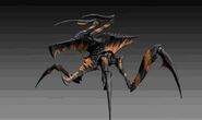 The CGI render of a Warrior Bug in Starship Troopers: Invasion