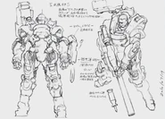 Unique version of Rico suit which later evolved into him having a Marauder Mark-II for the final act of the film.