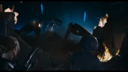 A Scorpion Bug attacks the command bunker