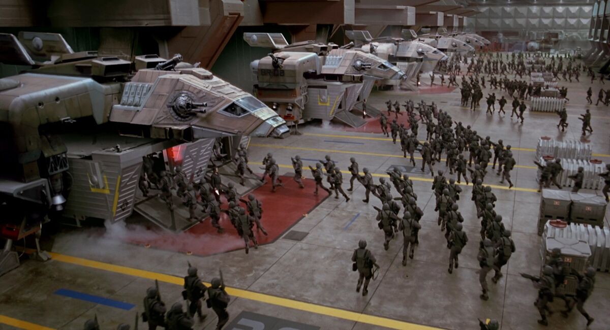 starship troopers drop ship