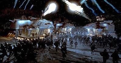 starshiptroopers Klendathu Drop scene