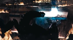 The Scorpion Bug firing on the Command Bunker roof collapsing it