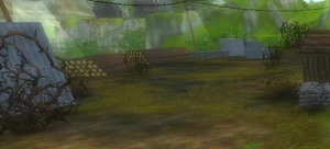 G.E.D Byggarbetsplats efter det att G.E.D. lämnat platsen.