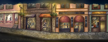 Shops facades concept art by aerhalev-dar1i8y